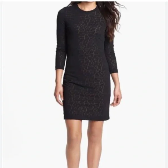 Nicole Miller Artelier Burn Out Giraffe Print Dress - Picture 2 of 13